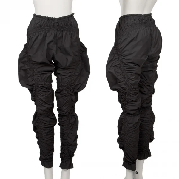 ISSEY MIYAKE Shirring Design Pants Black 2 K-138804_001