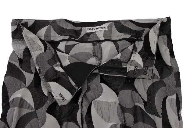 ISSEY MIYAKE Geometric Pattern Design Pants K-138816_007