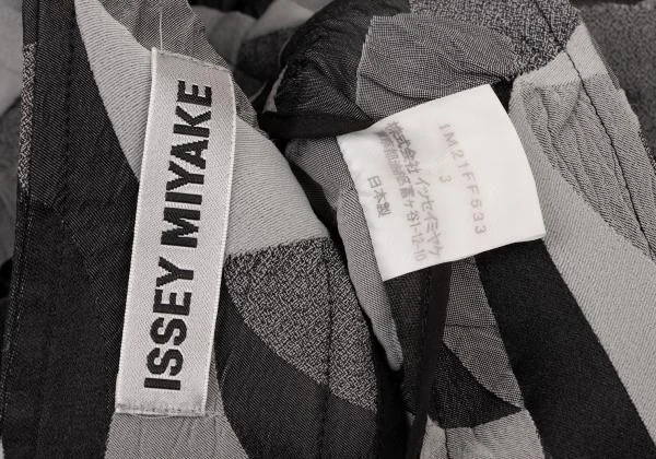 ISSEY MIYAKE Geometric Pattern Design Pants K-138816_019