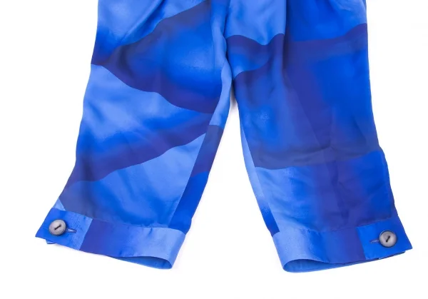 ISSEY MIYAKE Printed Hem Button Cropped Pants K-138818_005