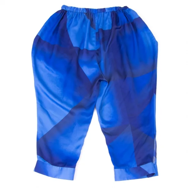 ISSEY MIYAKE Printed Hem Button Cropped Pants K-138818_009