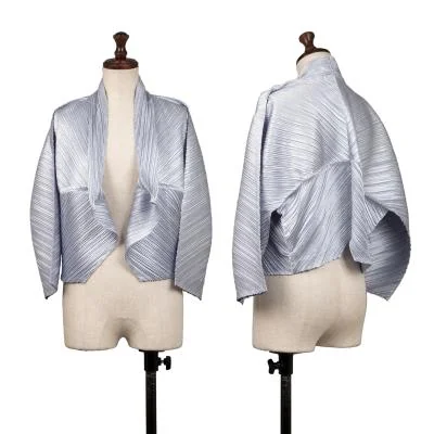 PLEATS PLEASE Shiny Pleated Bolero Jacket