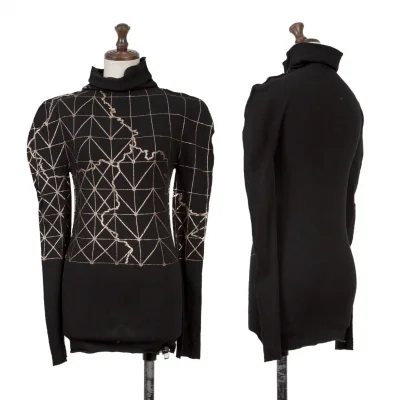 ISSEY MIYAKE A-POC INSIDE Glitter Print T-Shirt