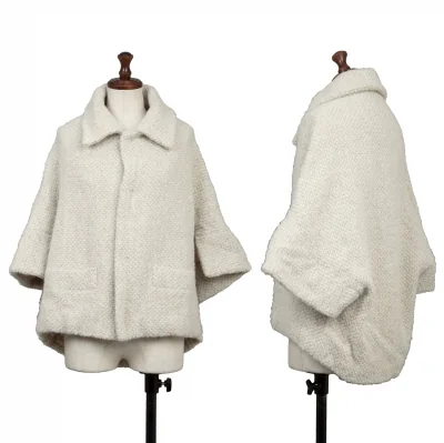 Yohji Yamamoto FEMME Tweed Knit Cape Jacket