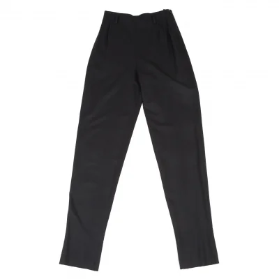 YOSHIE INABA Wool Nylon Stretch High Waist Pants
