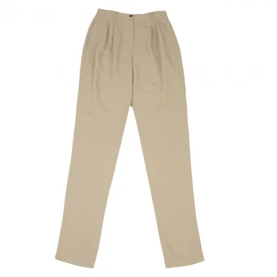 YOSHIE INABA Wool Two Tuck Tapered Pants