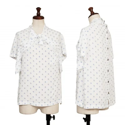 tricot COMME des GARCONS Ribbon Design Short Sleeve Blouse