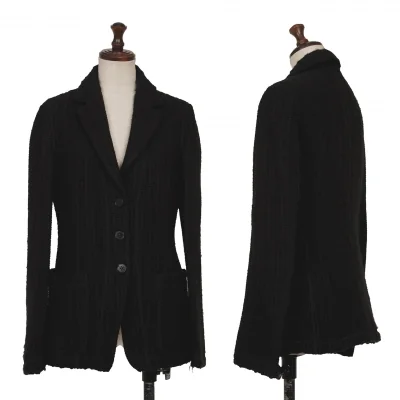 EMPORIO ARMANI Acrylic Wool Knit 3B Jacket