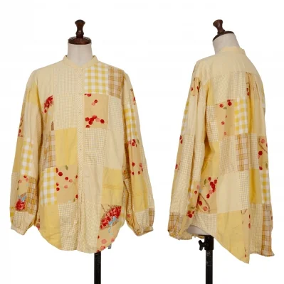 PINK HOUSE Check Patchwork Printed Shirt