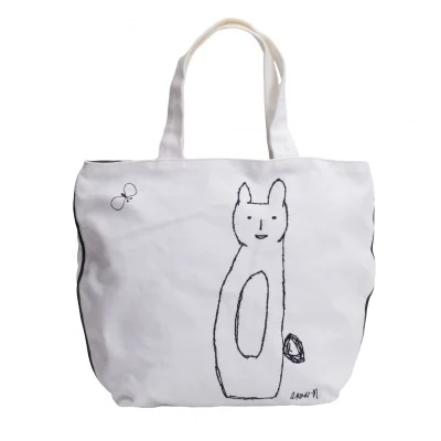 mina perhonen×BEAMS 40th Embroidery Canvas Tote Bag