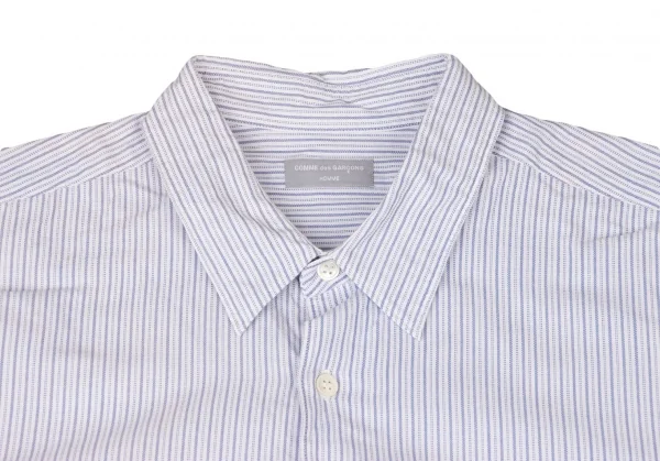 コムデギャルソン オムCOMME des GARCONS HOMME 袖切替ストライプシャツ 水色黄黒M位 K-139037_003