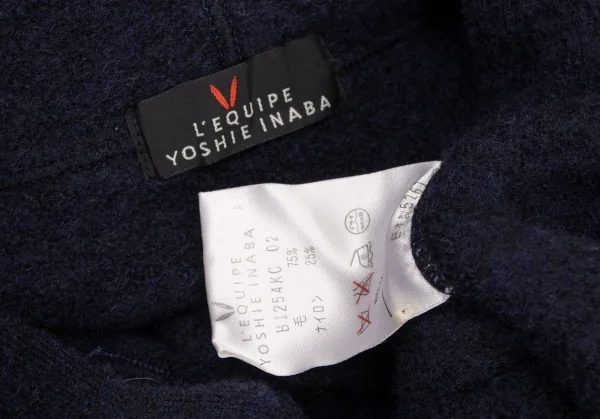 L'EQUIPE YOSHIE INABA Wool Blended Hoodie Coat K-139096_014