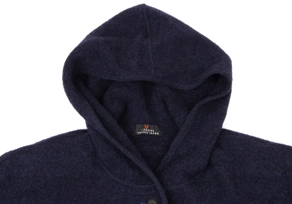 L'EQUIPE YOSHIE INABA Wool Blended Hoodie Coat K-139096_005