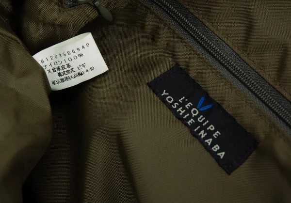 レキップ ヨシエイナバL'EQUIPE YOSHIE INABA 切替ナイロンミニショルダーバッグ カーキ K-139106_020