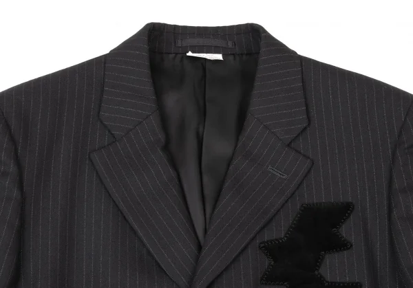 COMME des GARCONS HOMME PLUS Velours patched Striped Jacket K-139116_005