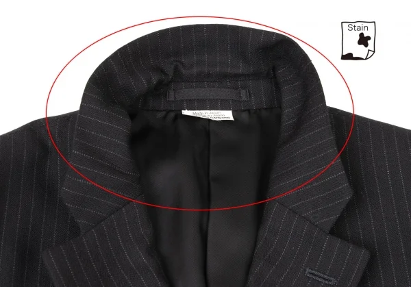 COMME des GARCONS HOMME PLUS Velours patched Striped Jacket K-139116_006