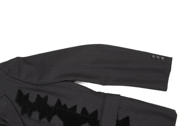 COMME des GARCONS HOMME PLUS Velours patched Striped Jacket K-139116_008