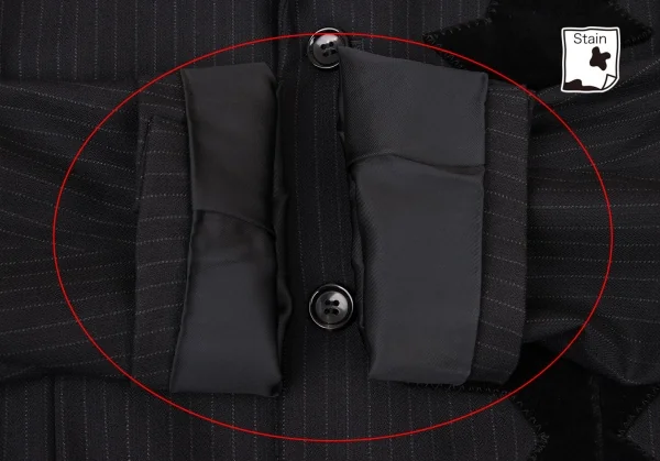 COMME des GARCONS HOMME PLUS Velours patched Striped Jacket K-139116_010