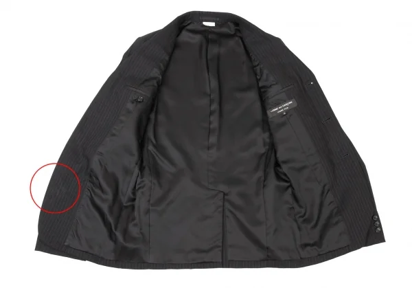 COMME des GARCONS HOMME PLUS Velours patched Striped Jacket K-139116_013