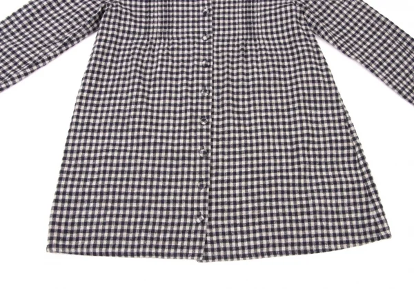 Mademoiselle NON NON Checker Collarless Blouse K-139126_008