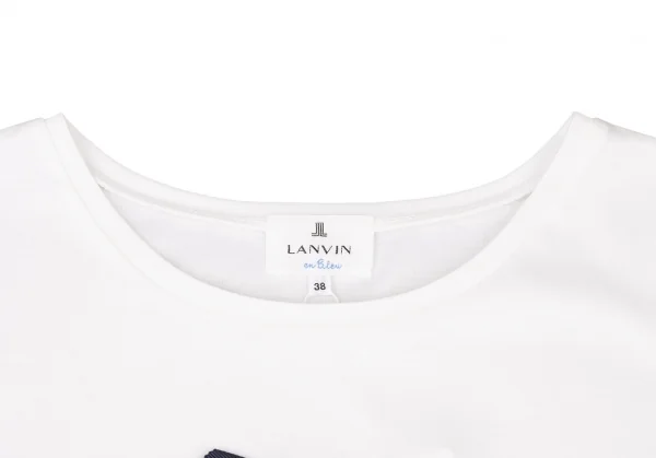 LANVIN en Bleu Ribbon Taped T Shirt K-139144_005