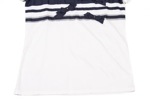 LANVIN en Bleu Ribbon Taped T Shirt K-139144_007