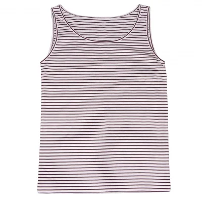 yoshie inaba Cotton Striped Sleeveless Tank Top