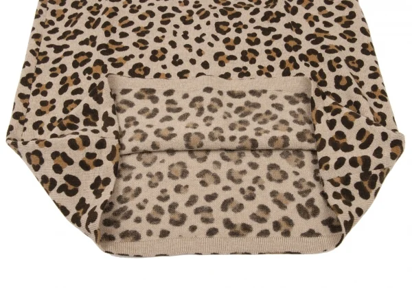 yoshie inaba Wool Cashmere Leopard Knit Dress K-139166_010