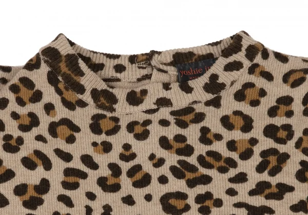yoshie inaba Wool Cashmere Leopard Knit Dress K-139166_004