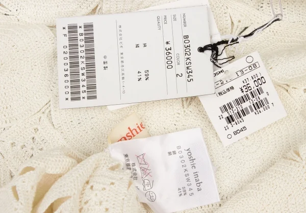 YOSHIE INABA Geometric Lace T Shirt K-139171_015