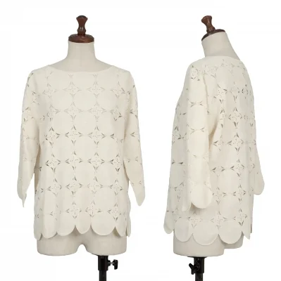 YOSHIE INABA Geometric Lace T Shirt