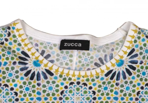 【muu様】zucca ズッカ幾何学模様 ホワイトTシャツ muu様】zucca ズッカ幾何学模様 ホワイトTシャツ