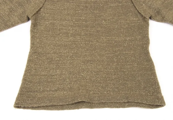 zucca Mohair Glitter Blended Switching Knit Sweater K-139199_007