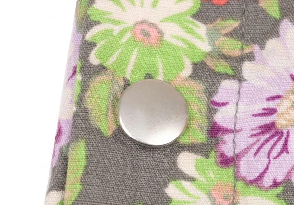 zucca Floral Printed Hem Buttons Cropped Pants K-139203_010