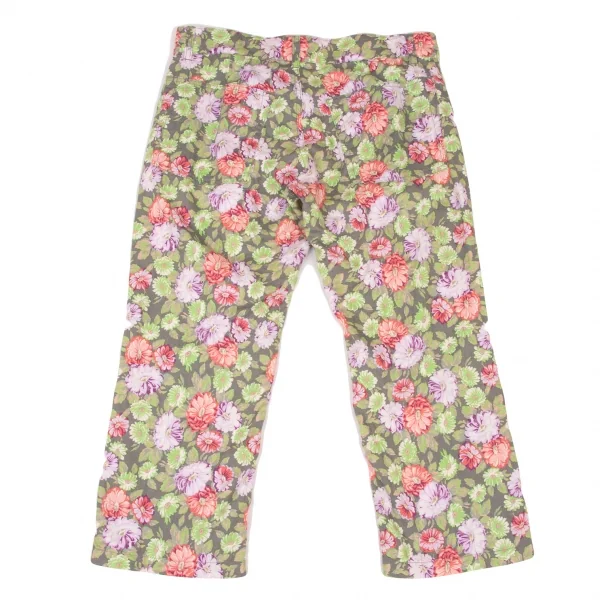 zucca Floral Printed Hem Buttons Cropped Pants K-139203_012