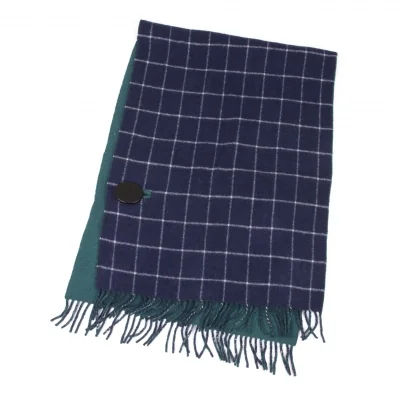 Unbranded Orb Button Checker Bi-colour Stole