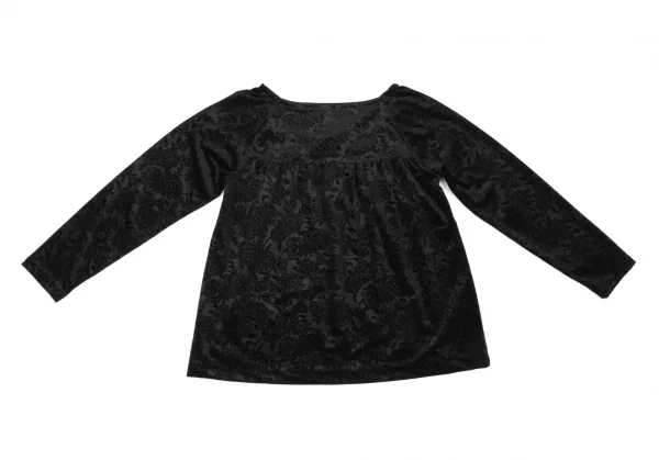 PINK HOUSE Floral Flocky Velor Blouse K-139248_010