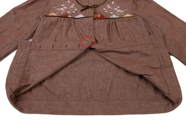 PINK HOUSE Velor Taping Embroidery Blouse K-139249_013