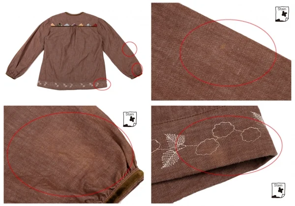 PINK HOUSE Velor Taping Embroidery Blouse & Skirt K-139251_009