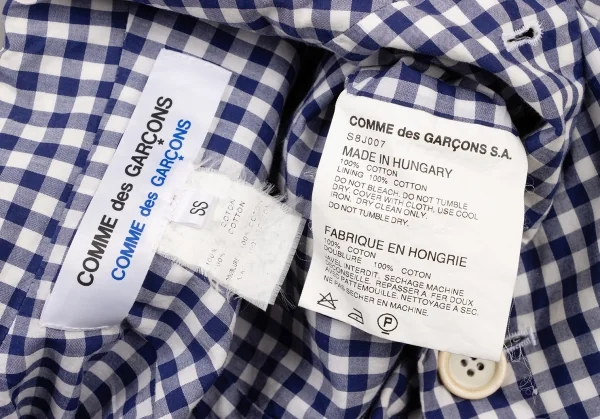 COMME des GARCONS COMME des GARCONS Check Jacket K-139269_018