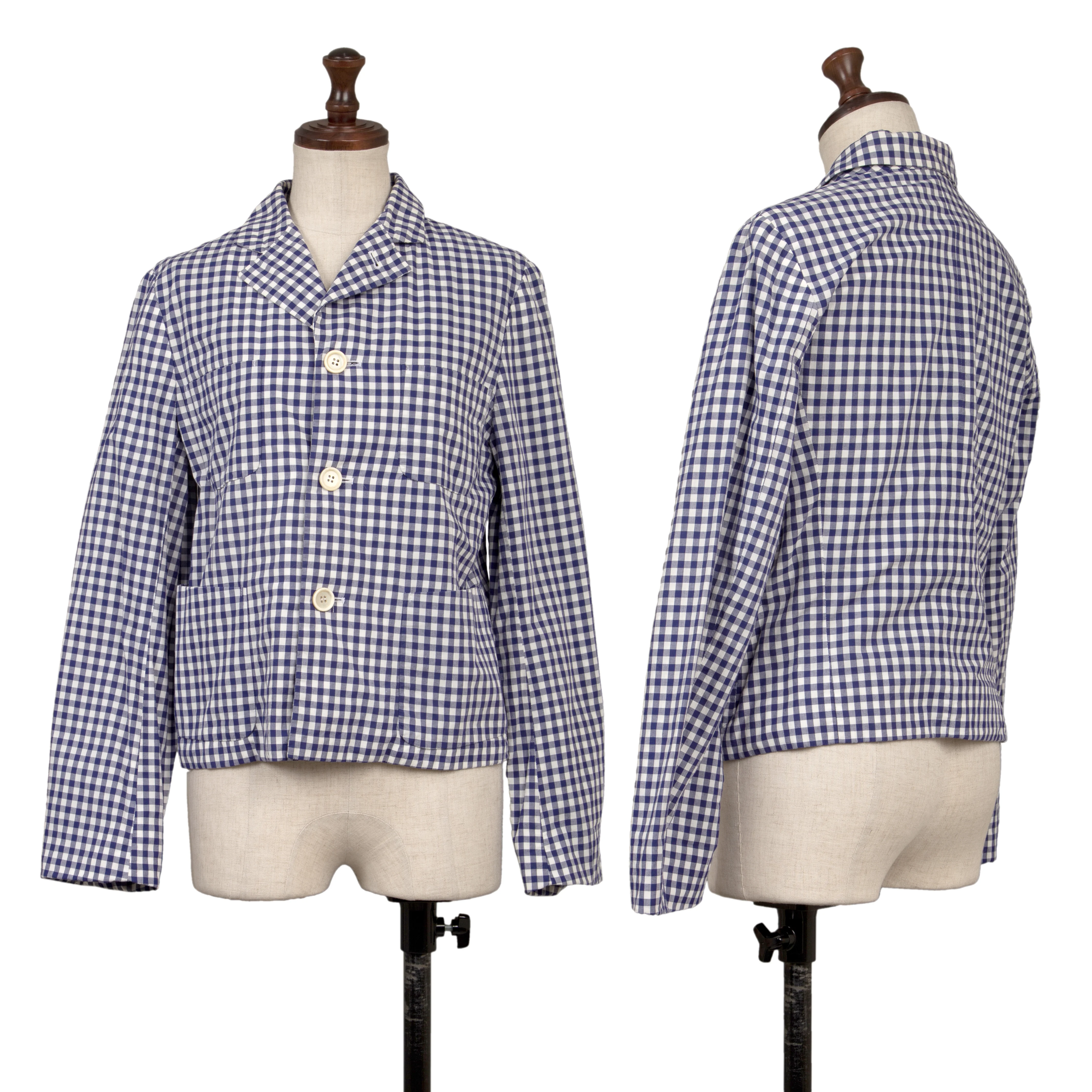 Comme des Garçons 97AW Check Jacket COMME des GARCONS COMME des GARCONS Check Jacket Navy,White