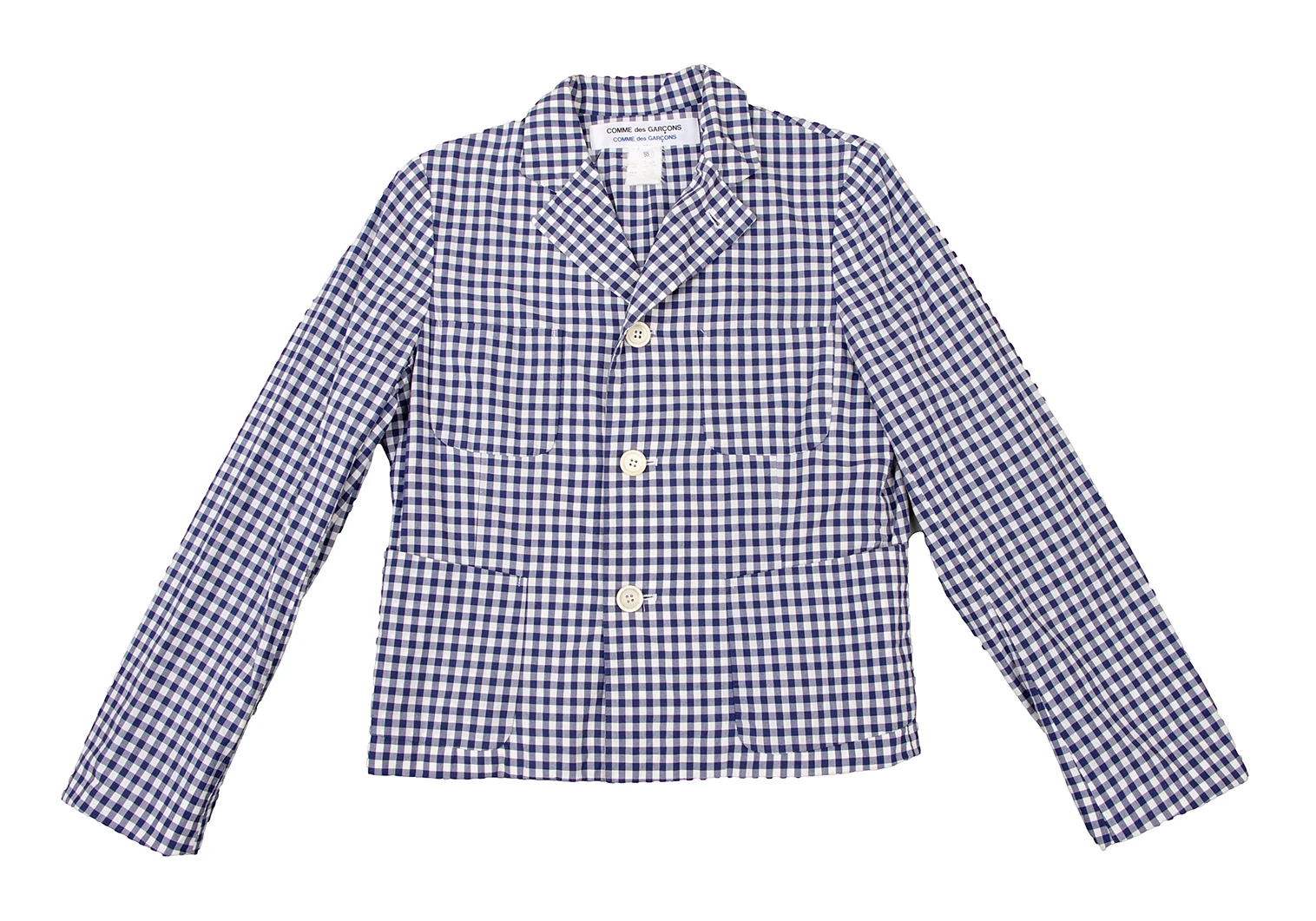 Comme des Garçons 97AW Check Jacket COMME des GARCONS COMME des GARCONS Check Jacket Navy,White