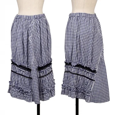 COMME des GARCONS COMME des GARCONS Gather Check Skirt