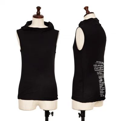 Yohji Yamamoto NOIR Back Printed Sleeveless Shirt
