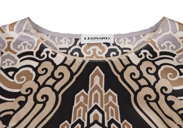 LEONARD Silk Stretch Dress K-139296_004