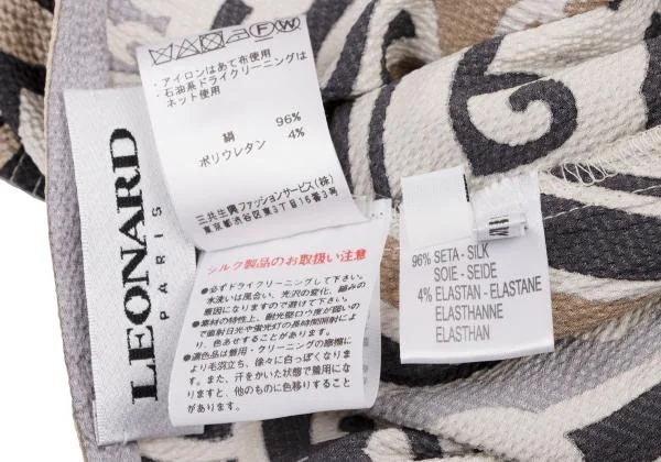 LEONARD Silk Stretch Dress K-139296_014