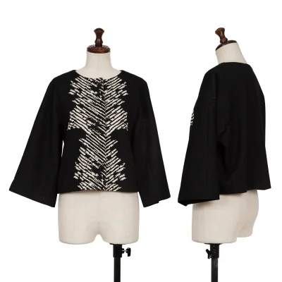 HIROKO KOSHINO PREMIER Jacquard No Collar Jacket