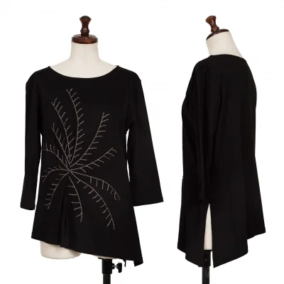 HIROKO KOSHINO Beads Decoration Embroidery T Shirt