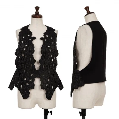 HIROKO KOSHINO Poly Embroidery Vest