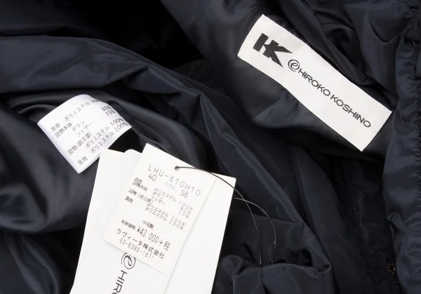 HIROKO KOSHINO Turtleneck Zip Pocket Down Coat K-139321_015